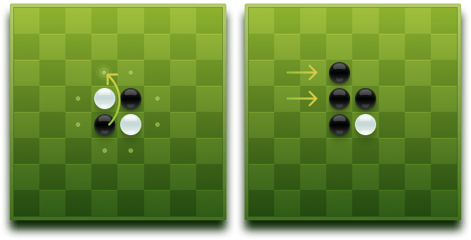 リバーシゲームルール 最初のステップ